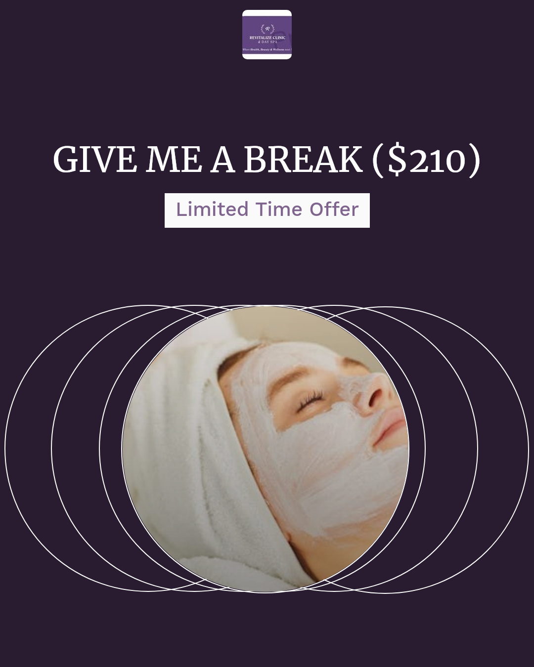 package promo revitalize spa facial promotion toronto